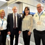Rosa Masgrau, do M&E, Charlie Cracknell, da WTM-LA, Gisele Abrahão, da GVA, e Roy Taylor, do M&E
