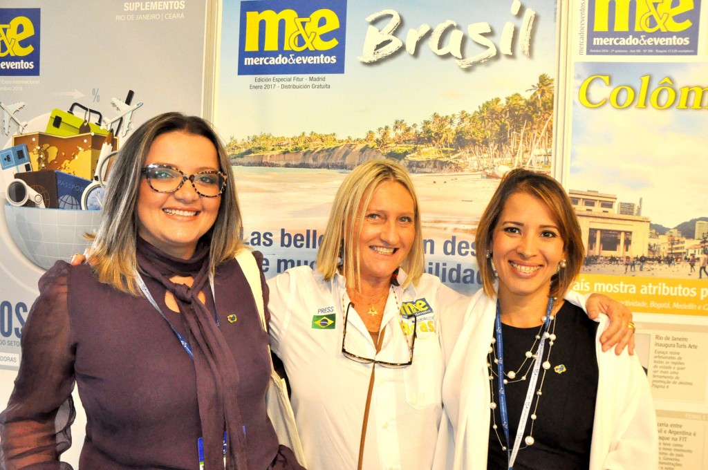 Rosa Masgrau, do M&E, com Janaína Araujo e Giselle Makinde, do Double Task