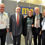 Roy Taylor, do M&E, René Cantelar, embaixador de Cuba na Alemanha, Silvia Nogales, de Cuba, Thierry Nicolas, da Transnico, e Rosa Masgrau, do M&E