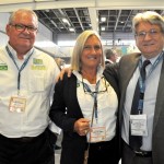 Roy Taylor e Rosa Masgrau, do M&E, com Miguel Andrade, da Transmundi