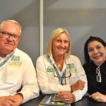 Roy Taylor e Rosa Masgrau, do M&E, e Regina Ahmed, da Bahiatursa