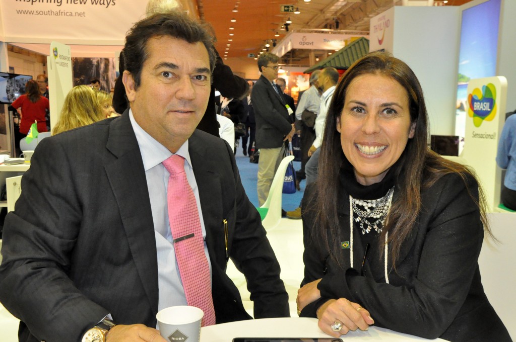Ruy Gaspar, secretário de Turismo do RN, e Gisele Lima, da Promo Ruy Gaspar, secretário de Turismo do RN, e Gisele Lima, da Promo