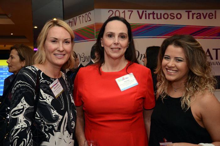 Samantha Steckbeck, da The Oberoi Group, Heloisa Ferreira da Rosa Levy, da Interpoint, e Jiovana Neves, da Belmond