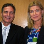 Sergio Flores, da Embratur, com Ana Claudia Bittencourt, Abeoc Nacional
