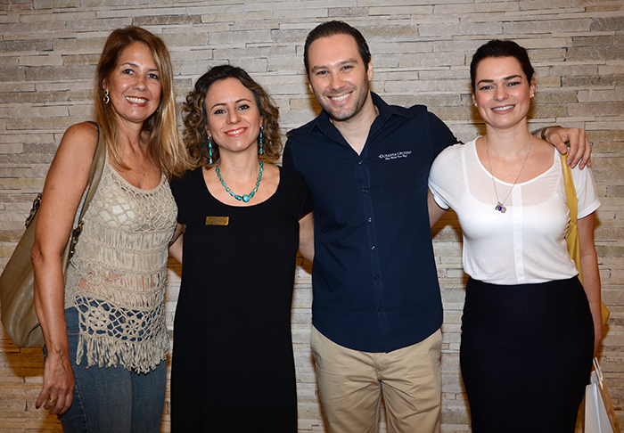 Silvia Mattos, da Polvani Tours, Danielle Hirsch, da Qualitours, Marco Ferrer, da Ocean Cruises, e Luana do Coutto, da TTW Group Silvia Mattos, da Polvani Tours, Danielle Hirsch, da Qualitours, Marco Ferrer, da Ocean Cruises, e Luana do Coutto, da TTW Group
