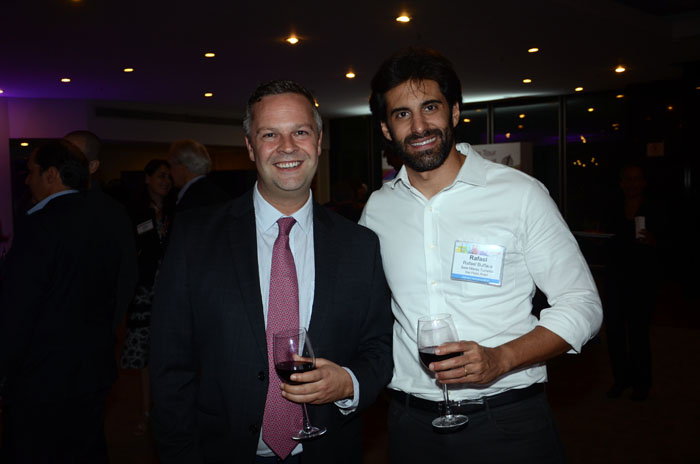 Simon Mayle, da TravelWeek, e Rafael Atalla Buffara, da Sete Mares Turismo