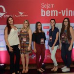 Taine Costa, da Rochatur Turismo, Andreza Doné, da Janette Viagens, Myllena Carvalho, da Portal Turismo, Débora Hungria, da Local Turismo, e Julia Granziol, da Kalina Viagens