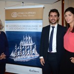 Teri Haas, da Star Clippers Americas, com Jean-Bruno Gillot e Fernanda Sarubbi, da CapAmazon Representações