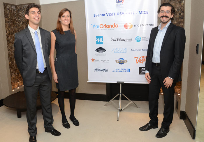 Thales Demarchi, Viviane Felicio e Guilherme caneli, do Consulado Americano Thales Demarchi, Viviane Felicio e Guilherme caneli, do Consulado Americano