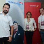 Tiago Grandizoli, Marta Sanches e Daniel Santoro, da British Airways e Iberia