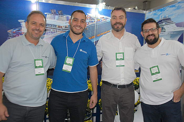 Tody Navarro, da R11 com Guilherme Gonçalves, Rafael Lickfeldt e Rodrigo Macedo, da MG Travel