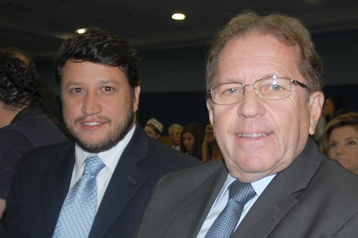 Valdir Walendowsky, da Santur com Adonai Arruda Filho, do Curitiba CVB e BWT Operadora