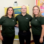 Vanessa Miranda, Douglas Santi e Carina Reis, do Bourbon