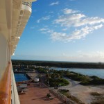 Vista da ilha a partir do Disney Wonder