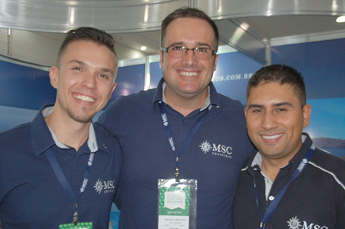 Vitor Spirandelli, Maurício Medeiros e Cristian Carneiro, da MSC