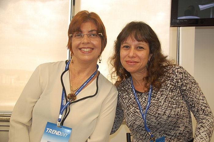 Vânia Tavares, da Propagtur e Janine Sarmento, da MCZ Turismo