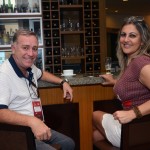 Wagner Barreiros, da Monte Athos Viagens, e Daniela Malta, da Secta Viagens