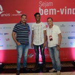 Wellington Miranda, daMundo Viagens, Nascizo Santos, da Promotur, e Nei Balbino, da Balbinotor