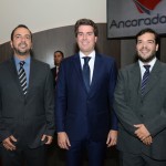 William Salim Jr, da Azul, Juarez Cintra Neto, e Marcelo Bento, da Azul Viagens