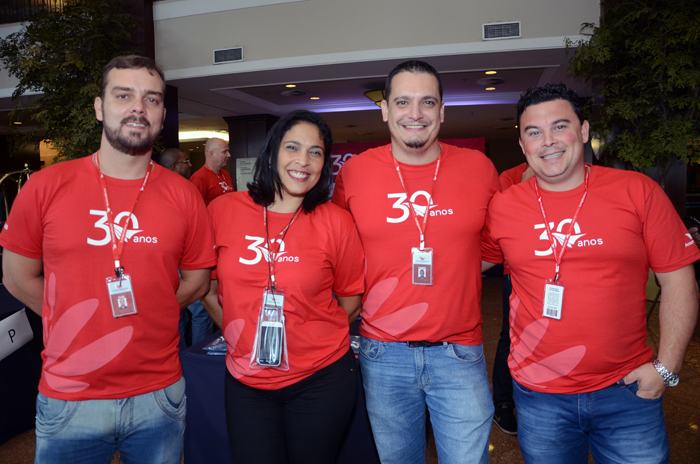 Yuri, Fabiana, Fabio e Leonardo, da Ancoradouro