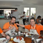A equipe da Flytour, na confraternização do Feijão Amigo
