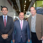 Carlos Antunes, da Alitalia, Carlos Vazquez, da Esferatur, e Ralf Aasmann, da Air TKT