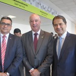 Cristiano Rodrigues e Alain Baldacci do Sindepat com o deputado Herulano Passos