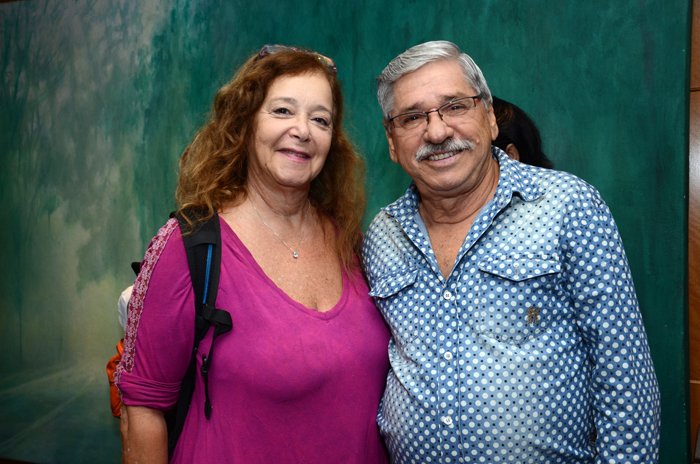 Cália Fajtlowicz, da Terra Mater, e Oliverio Ferreira, da LIU Viagens Cália Fajtlowicz, da Terra Mater, e Oliverio Ferreira, da LIU Viagens