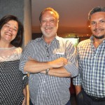 Deise Correia, do Resa Mundi, com Giovani Giovanini e Kleber Tibau, da Promotional Travel