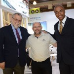 Enrique Martín-Ambrosio e Luis Sobrinho, da Air Europa, com David Malagelada, do Iberostar Hotels