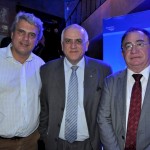 Enry de Saint, da Pousada Coronel Jacinto, Dilson Jatahy, presidente, e Manoel Linhares, VP da ABIH Nacional
