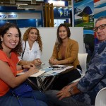 Fernanda Barbosa, da Latam Travel, Maria Luiza, do Encantes do Nordeste, Dayanna Barbosa, do Taguatur Turismo, e Edvaldo Baltazar, do Encantes do Nordeste