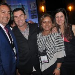 Fernando Harb, de Fort Lauderdale, Claudio Dasilva, do M&E, Marissol Berrios, de Tampa Bay, e Andrea Gabel, de St Pete