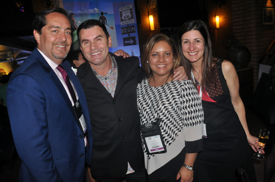 Fernando Harb, de Fort Lauderdale, Claudio Dasilva, do M&E, Marissol Berrios, de Tampa Bay, e Andrea Gabel, de St Pete Fernando Harb, de Fort Lauderdale, Claudio Dasilva, do M&E, Marissol Berrios, de Tampa Bay, e Andrea Gabel, de St Pete