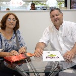 Irene Belo Zampietro, da Ynca Turismo, e Evandro Bonna, da Bonna Viagens