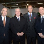 João Sabino, da Abav, Nilo Sergio Felix, secretário de Turismo do Rio de Janeiro, Michel Tuma Ness, da Fenactur, e Lawrence Reinisch