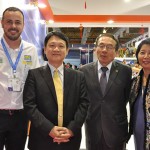 João Taylor, do M&E, com Brad Shih, Fernando Wang e Andrea Chung, de Taiwan