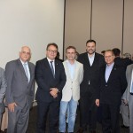 Manoel Linhares e Dilson Fonseca, da ABIH, Vinivius Lummertz, da Embratur, Luigi Rotuno e João Bueno, da ABR, Orlando de Souza, do Fohb e Toni Sando, da SPCVB
