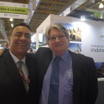 Miguel Andrade, da Transmundi e Roberto Silva, da Sanchat Tour