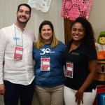 Pedro Zanon e Maite Cecunello, de Cancun Riviera Maya, e Paula Sousa, do Palladium Hotels