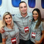 Renat Mirandola, da Delta, Anderson Salvá, da Air France KLM, e Vanessa Marques, da GOL