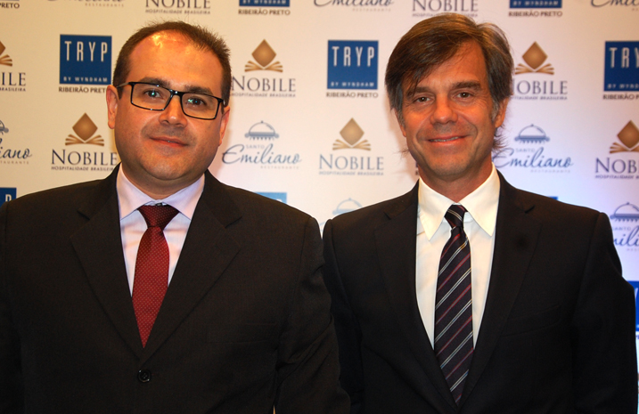 Roberto Bertino, presidente da Nobile, e Luis Mirabelli, vice-presidente de Desenvolvimento para América Latina e Caribe da Wydham