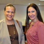 Rosemary Herzka, da HYVA Tours, e Laura Rodrígues, da Inspiring Adventures