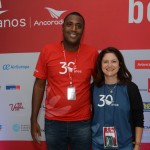 Thiago, da Ancoradouro, e Lucyara Santa, da Elite Viagens