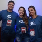 Vinicius Gama, da Planeta Eventos, Nathália da Silva, da Lets GO, e Danaiela Nascimento, da D&D Viagens