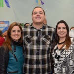 Carla Vasconcellos e Wesley Silva, da Sanchat Tour, e Débora Camillo, da PUC Turismo