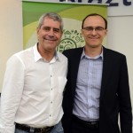 Celso Luiz Garcia, da CI, e Elton Oliveira, da CVC