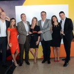 Equipe da Movida, com Flavio Ribeiro e Claiton Armelin, da CVC