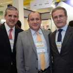 Juan Pablo de Vera, da Reed, Toni Sando, do SPCVB, e Luigi Roturno, da ABR