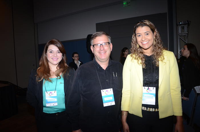 Katherine Silva, da Indentidade, Sergio Zocchio, e Michelle de Stefano, do Sebrae Katherine Silva, da Indentidade, Sergio Zocchio, e Michelle de Stefano, do Sebrae